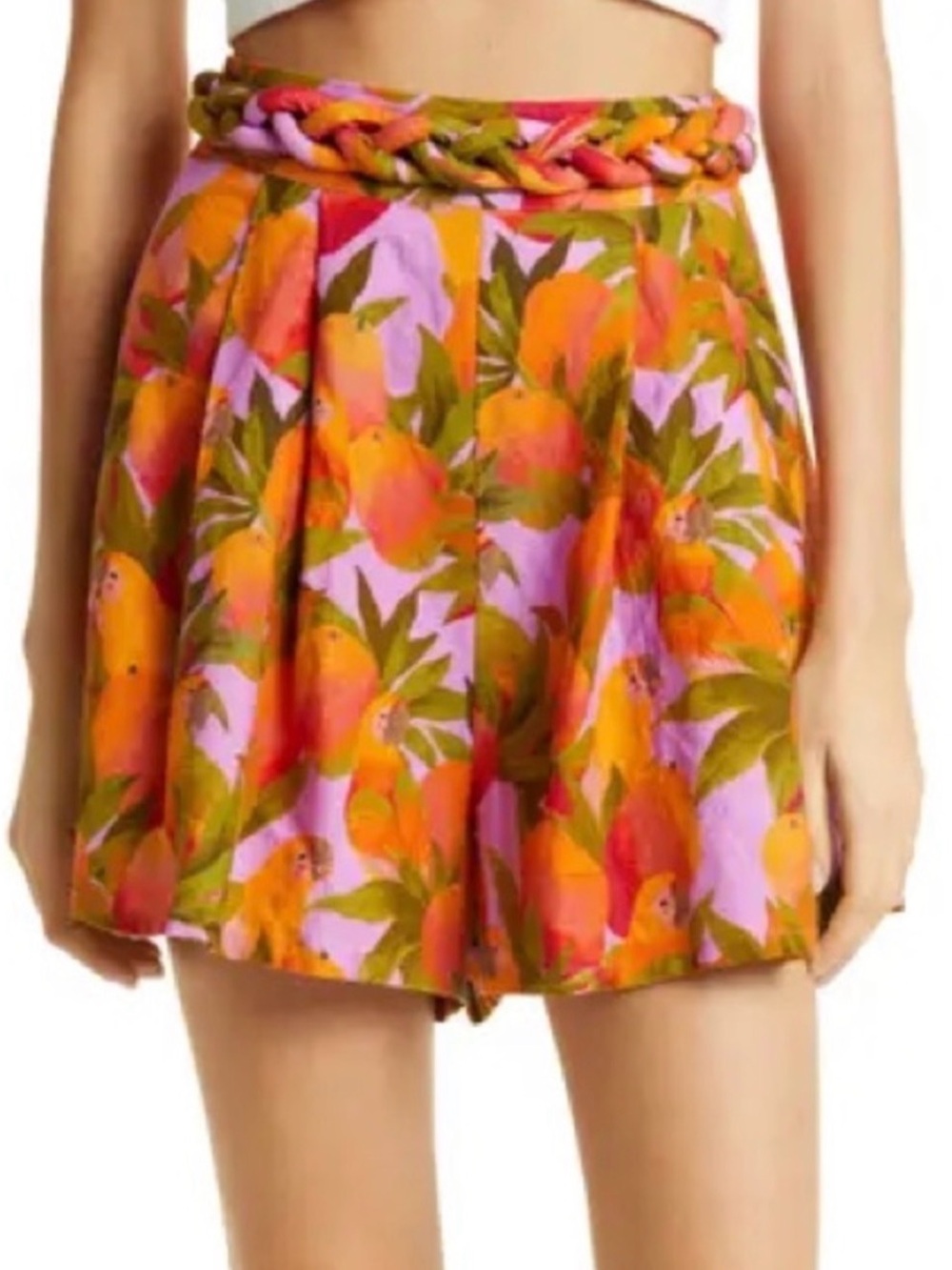 FARM Rio Mango Macaw Shorts NWT